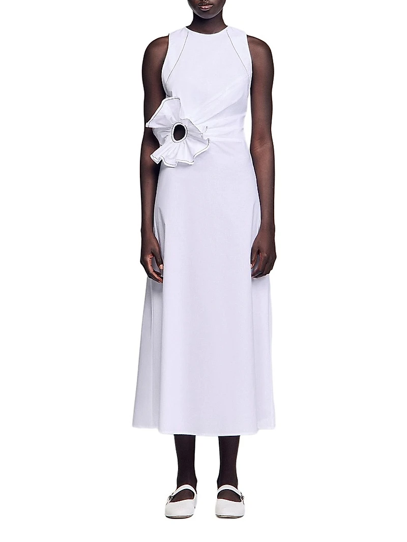 Ruffled Midi Dress