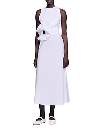 Ruffled Midi Dress