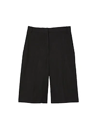 Linen-Blend Bermuda Shorts