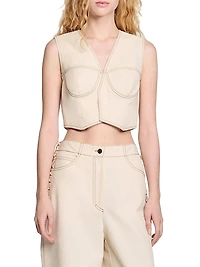 Denim Cropped Jacket