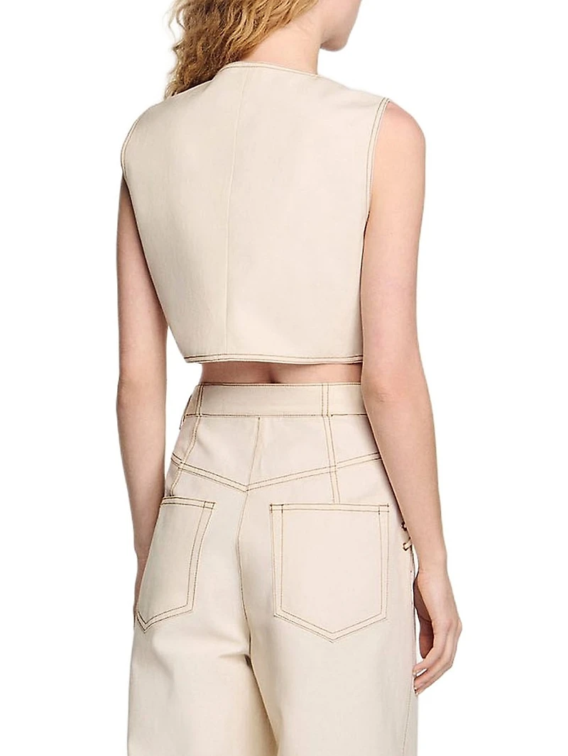 Denim Cropped Jacket