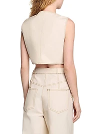 Denim Cropped Jacket