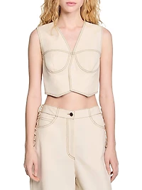 Denim Cropped Jacket