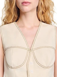 Denim Cropped Jacket