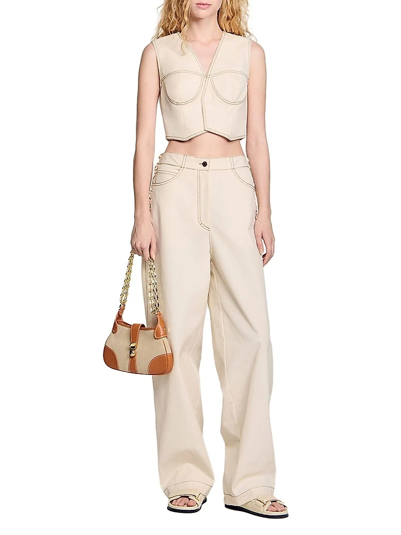 Denim Cropped Jacket