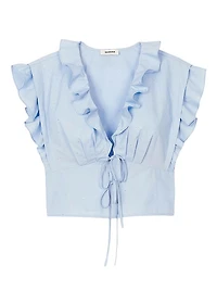 Rhinestone Ruffle Top