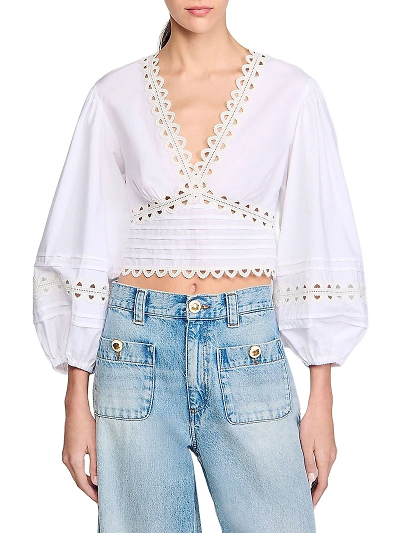 Poplin Crop Top