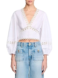 Poplin Crop Top