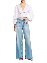 Poplin Crop Top