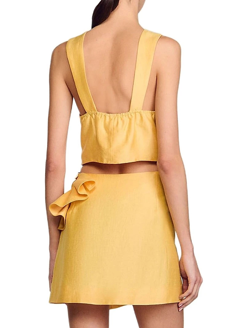 Ruffled Crop Top