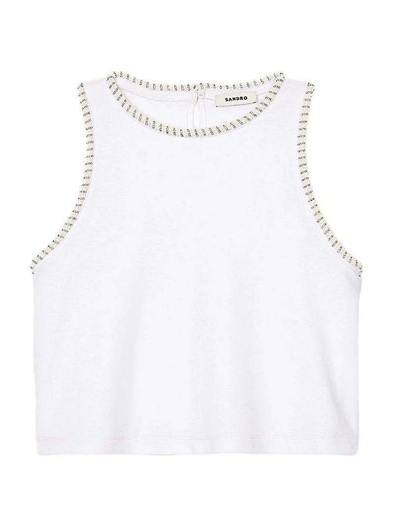 Beaded Crop Top