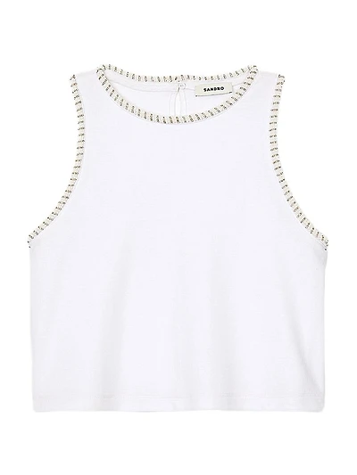 Beaded Crop Top