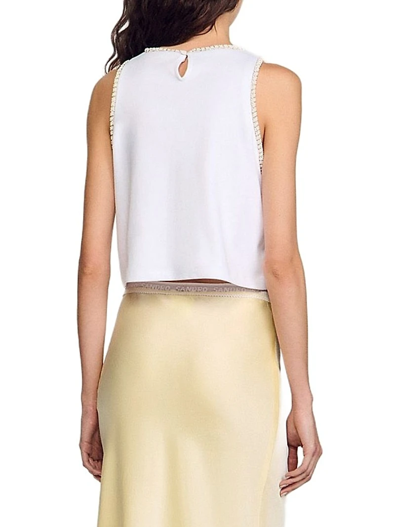 Beaded Crop Top