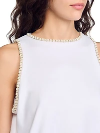 Beaded Crop Top