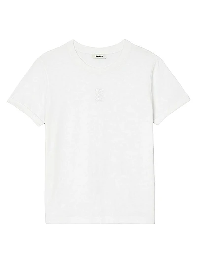 Cotton T-Shirt with Embroidery