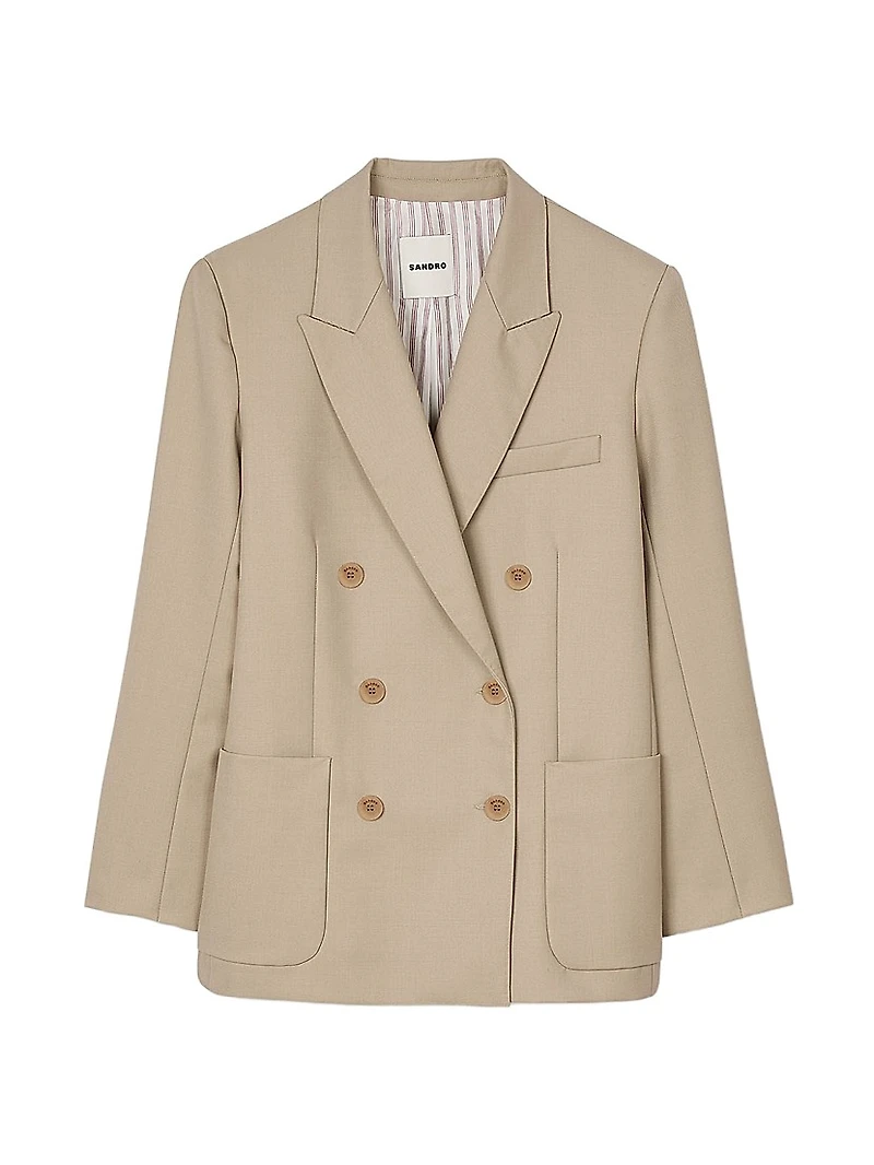 Double-Breasted Suit Jacket