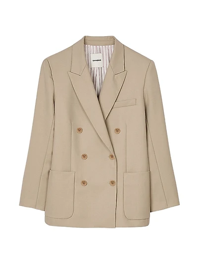 Double-Breasted Suit Jacket