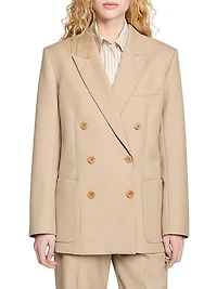 Double-Breasted Suit Jacket