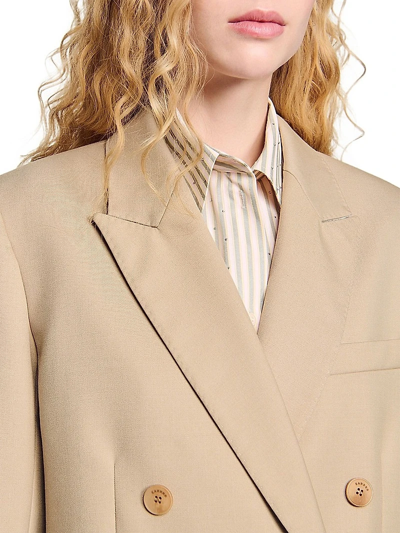 Double-Breasted Suit Jacket