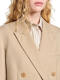 Double-Breasted Suit Jacket