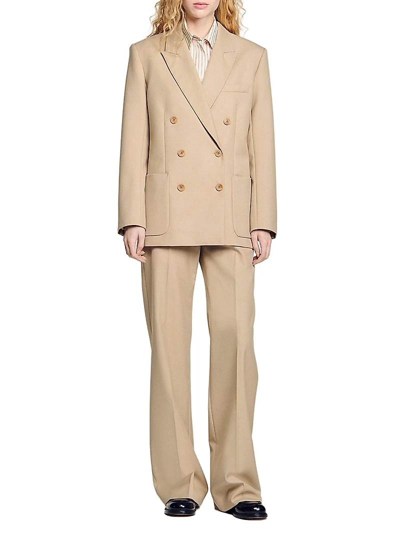 Double-Breasted Suit Jacket