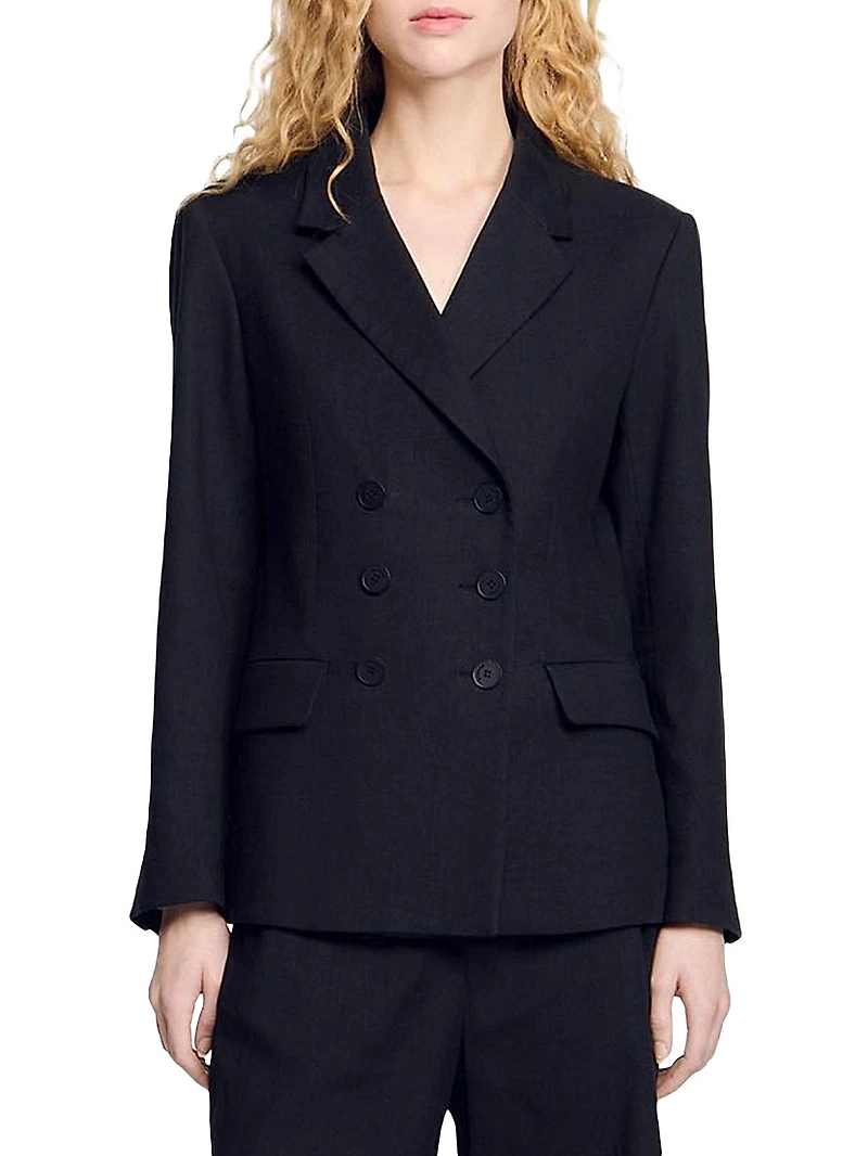 Double-Breasted Suit Jacket