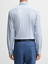 Slim-Fit Shirt Structured Performance Fabric