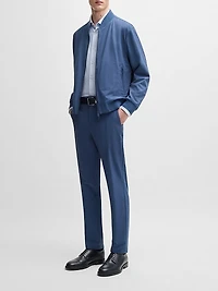 Slim-Fit Shirt Structured Performance Fabric