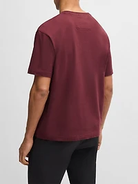 Stretch-Cotton T-Shirt with Double B Monogram