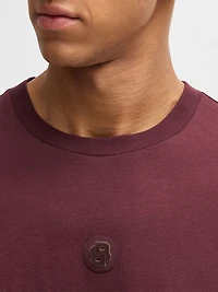 Stretch-Cotton T-Shirt with Double B Monogram