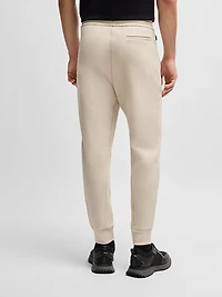 Stretch Tracksuit Bottoms with Logo Patch