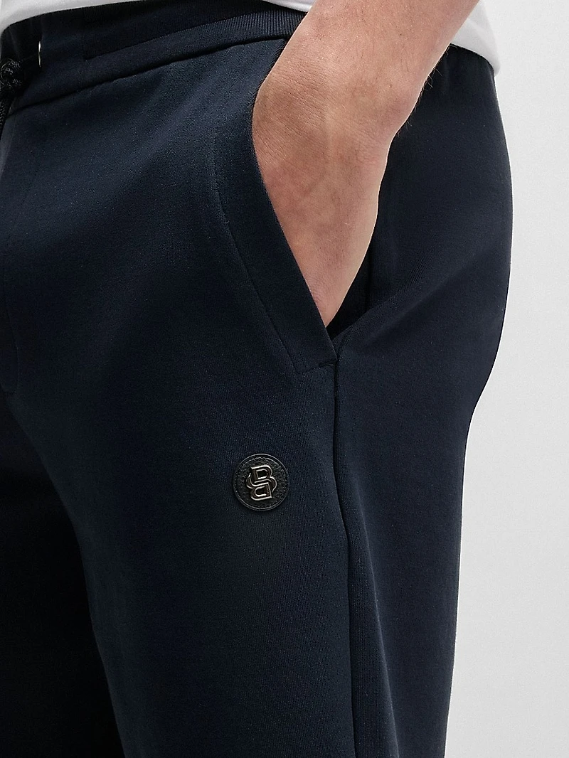 Shorts with Metallic Double B Monogram