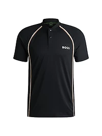 Active Slim-Fit Polo Shirt Super-Stretch Mesh
