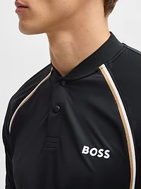 Active Slim-Fit Polo Shirt Super-Stretch Mesh