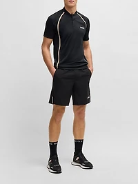 Active Slim-Fit Polo Shirt Super-Stretch Mesh