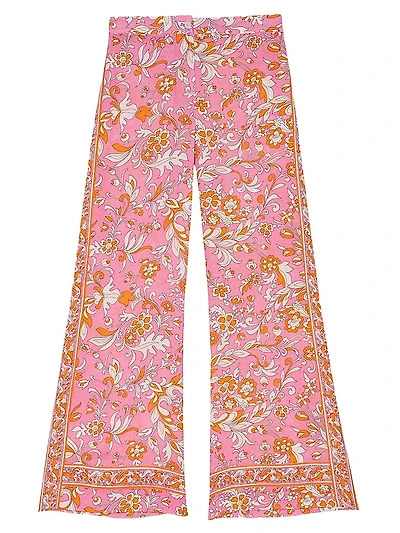 Patterned Linen Trousers