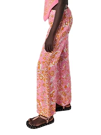 Patterned Linen Trousers