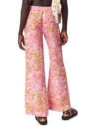 Patterned Linen Trousers