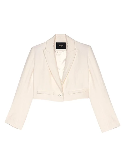 Cropped Suit Jacket