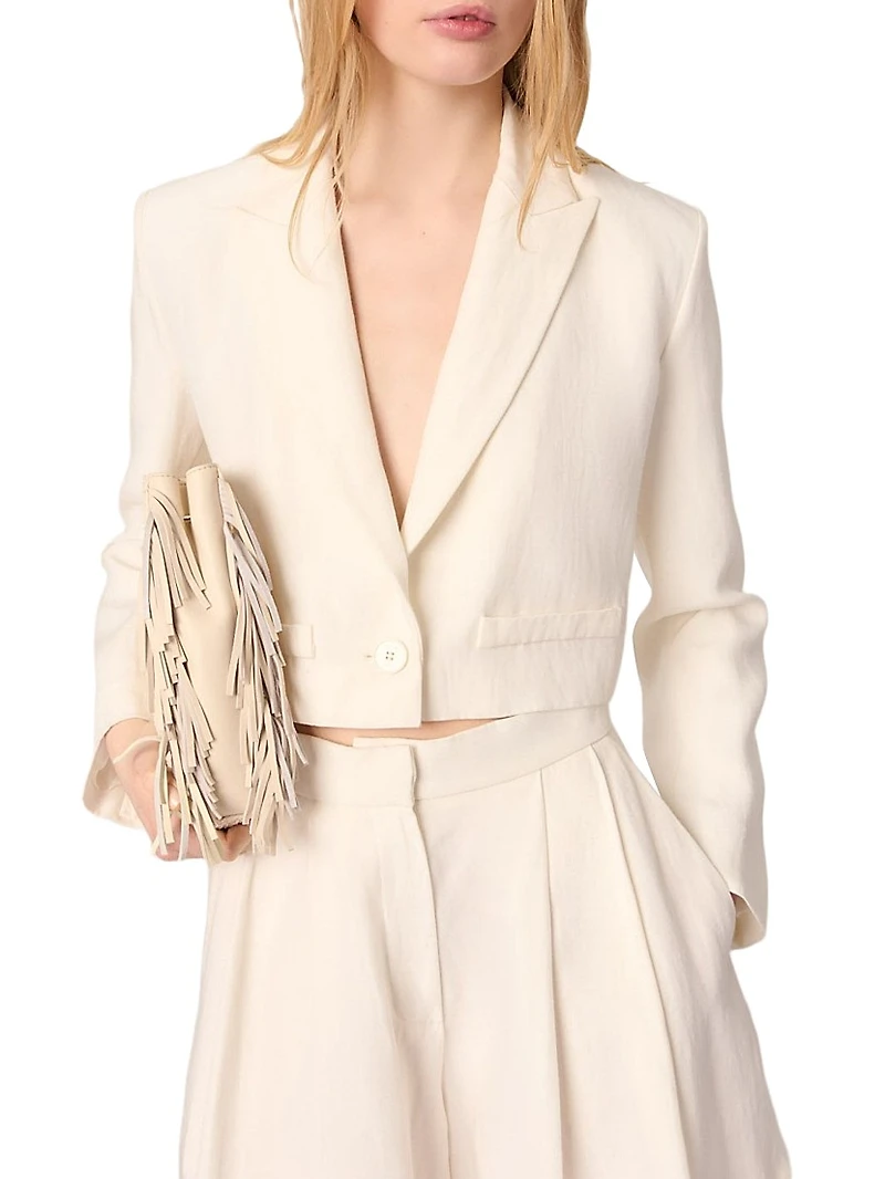 Cropped Suit Jacket