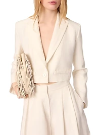 Cropped Suit Jacket