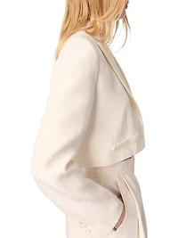 Cropped Suit Jacket