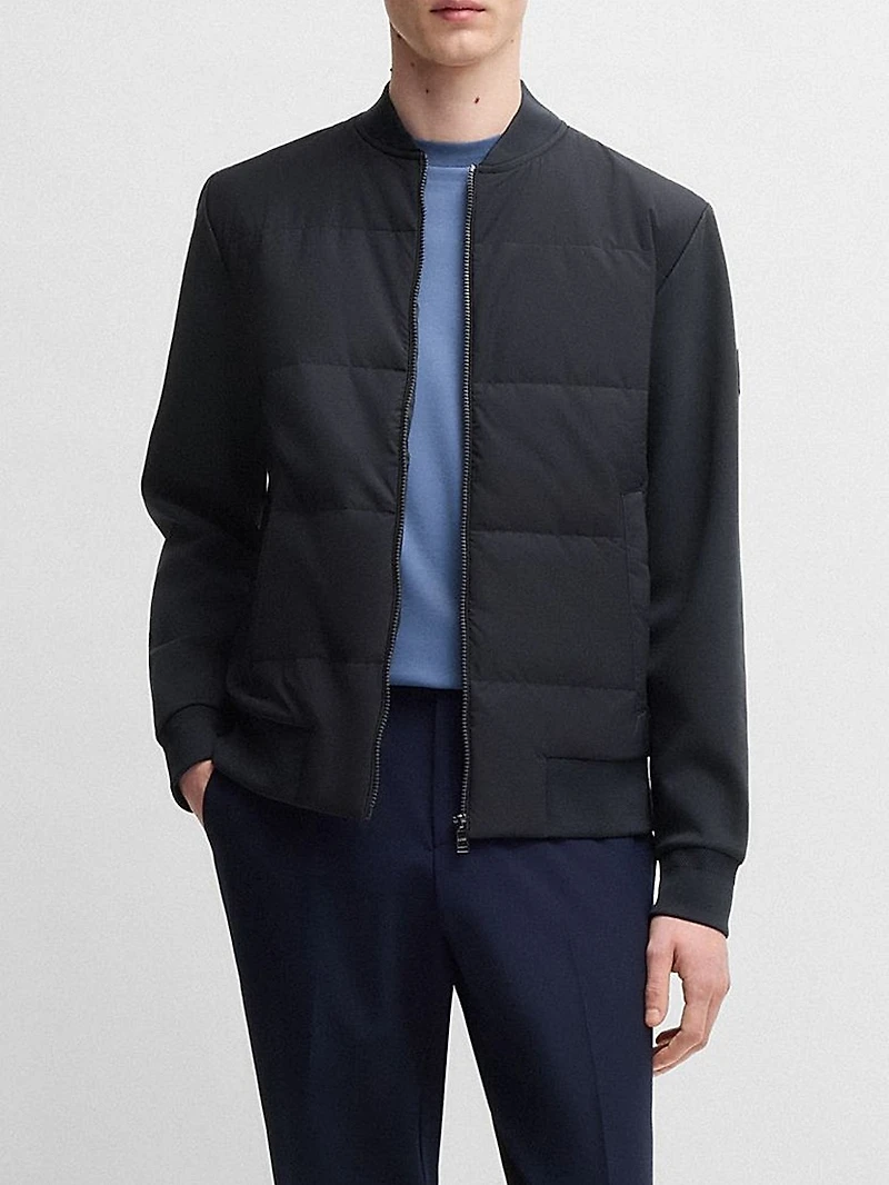 Zip-Up Sweatshirt with Padded Front