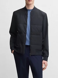 Zip-Up Sweatshirt with Padded Front