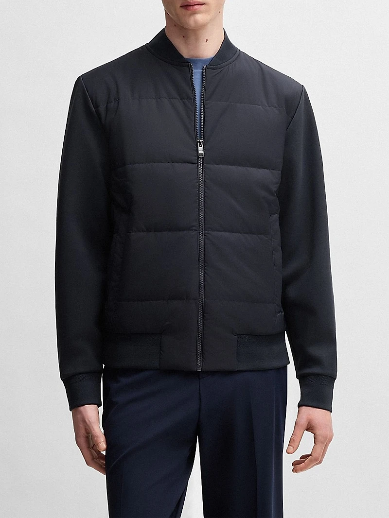 Zip-Up Sweatshirt with Padded Front