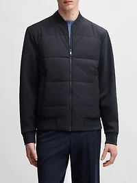 Zip-Up Sweatshirt with Padded Front