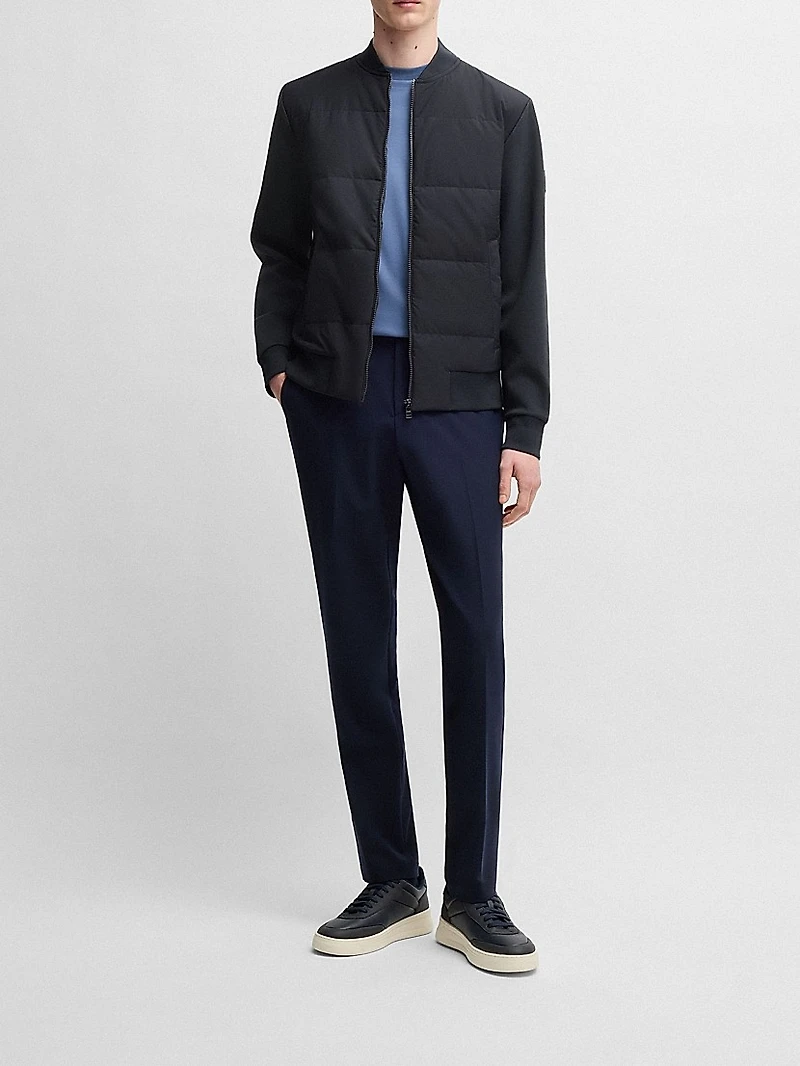 Zip-Up Sweatshirt with Padded Front