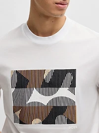 Mercerized-Cotton T-Shirt with Brand Artwork
