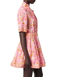 Mini Flowing Patterned Dress