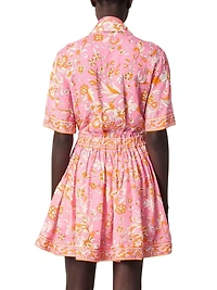 Mini Flowing Patterned Dress